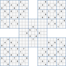 Sudoku is a brain challenging number game, played on a 9x9 sudoku board. Samurai Sudoku
