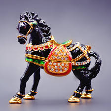 This is a bay brown horse figurine. Qifu Hot Sale Black Horse Figurine For Home Decoration Horse Figurine Horsehorse Chinese Aliexpress