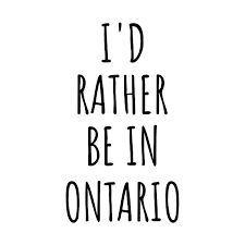 I'd Rather Be In Ontario Funny Ontarian Gift for Men Women States Lover  Nostalgia Present Missing Home Quote Gag Shower Curtain by Jeff Creation -  Fine Art America
