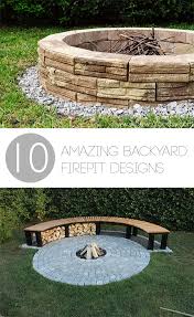 10 amazing backyard diy firepit designs