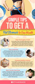 how to get a flat stomach in a month