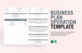 free operational plan template