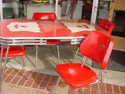chrome kitchen table and chairs