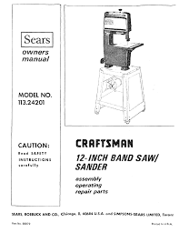 craftsman 113 24201 owner s manual pdf