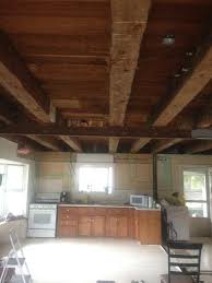 How To White Wash Wood Beams