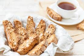 Biscotti On A Light Background Tasty Breakfast Selective Focus