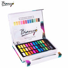 Us 22 79 43 Off Bianyo 30 36 Colors Acrylic Paints Set Portable Paints For Painting Drawing Markers Field Sketch Set With Brush Art Supplies In Art