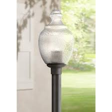 Globe And Acorn 20 High Black Outdoor Post Light 3d315 Lamps Plus