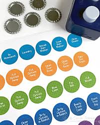 Make Family Chore Chart Magnets Carla Schauer Designs