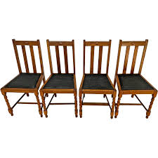 antique chairs set of four barley twist