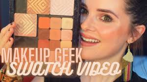 makeup geek haul swatch video you