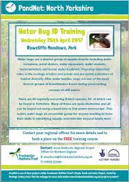 Water Bug Id Training 26th April 2017 Rawcliffe Meadows