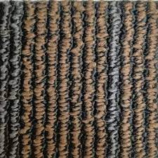 polypropylene brown striped carpet