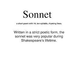 ppt sonnet powerpoint presentation
