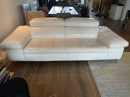 Design White Leather Sofa 500 Whoppah