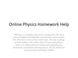 High School Physics  Homework Help Resource Course   Online Video     homeworkstuff com