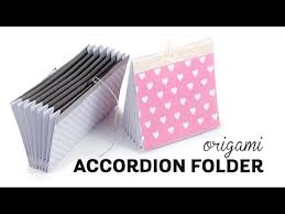 origami accordion folder diy doent