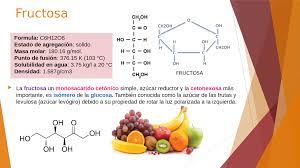 La fructosa un monosacárido cetónico simple, azúcar reductor y la cetohexosa más importante | Diapositivas de Bioquímica - Docsity