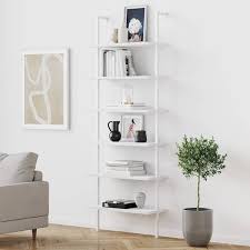 6 Shelf Tall Ladder Bookshelf