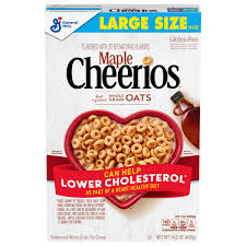 save on cheerios cereal maple large