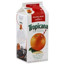 orange juice healthy heart omega 3 pulp