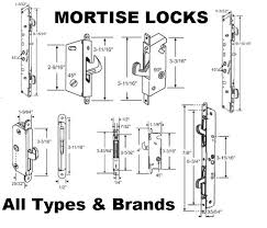 Sliding Patio Door Lock Sets Mortise