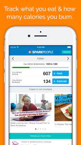 sparkpeople calorie tracker by