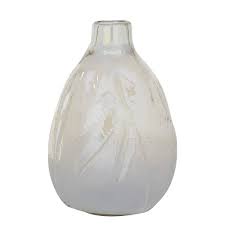 Zimlay White Glass Contemporary Vase 83372