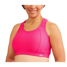 Avia Womens Plus Size Active High Impact Sports Bra With Cushioned Straps