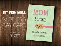 Customizable Diy Printable Mothers Day Card