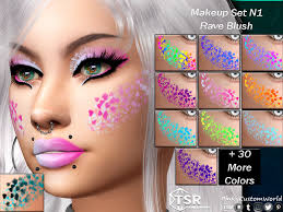 sims resource makeup set n1 rave blush