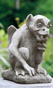 Thinking Gargoyle Stone Statue Gremlin