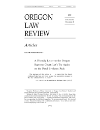 Oregon Law Review Scholars Bank