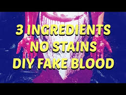 fake blood with only 3 ings
