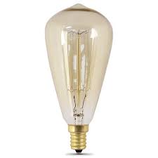 Feit Electric 60 Watt Vintage General Purpose E12 Candelabra Base St15 Incandescent Light Bulb At Menards