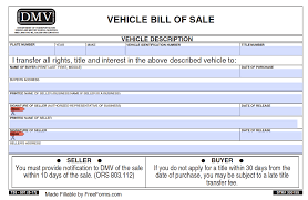 For purposes of selling your vehicle privately, the seller of a motor vehicle may draft his/her own bill of sale as long as it contains the following information: Free Oregon Motor Vehicle Dmv Bill Of Sale Form Pdf