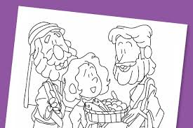 Baby jesus coloring pages for kids. Free Printable Jesus Feeds 5000 Coloring Page