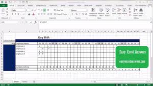 They should display all the activities and tasks which are involved in a project, who is assigned to each activity and task and when the tasks are supposed to be completed. How To Create A Work Schedule In Excel Youtube