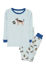 Leveret Police Dog Cotton Pajama Set Toddler Little Boys Big Boys Nordstrom Rack