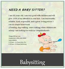 Free Babysitting Flyers Unique Ideas Beautiful Templates Babysitter