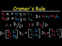 Cramer S Rule 3x3 Linear System You