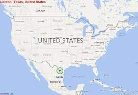 where is laredo texas located in the us map