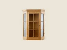 503 oak wall mounted corner cabinet