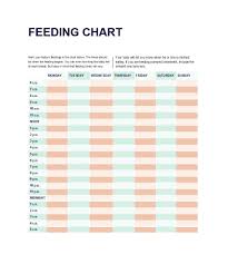 50 printable baby feeding charts