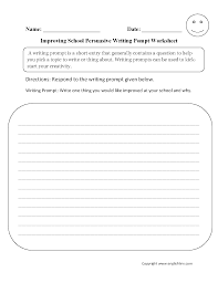improving school persuasive writing prompt worksheet englishlinx improving school persuasive writing prompt worksheet