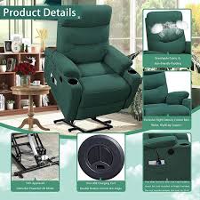 Green Fabric Rocker Massage Chair