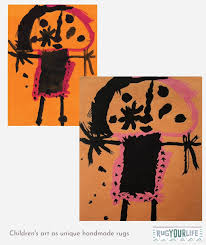 rugs made with your child s drawing by