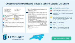 How To File A North Carolina Mechanics Lien Guide Form