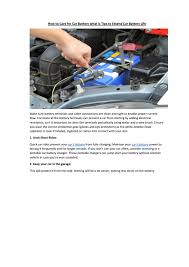 When you think about it, car and truck batteries do a lot for your car. Partsavatar Replacement Parts Ca What Is Tips To Extend Car Battery Life By Partsavatar Tr Issuu