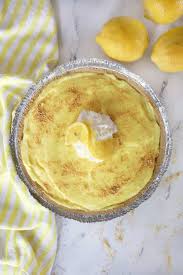 easy lemon instant pudding pie by
